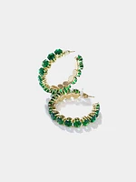 Crystal Hoop Earring - Jewel Tone | Le Chateau