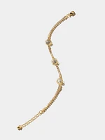 Jewelled Flower Bracelet - Delicate | Le Chateau