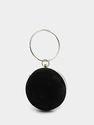 Suede Ball Shaped Handbag