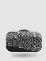 Rhinestone Minaudiere With Jewelled Top Closure