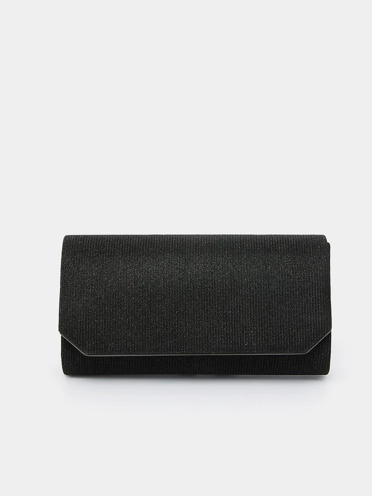 Black Glitter Clutch | Le Chateau