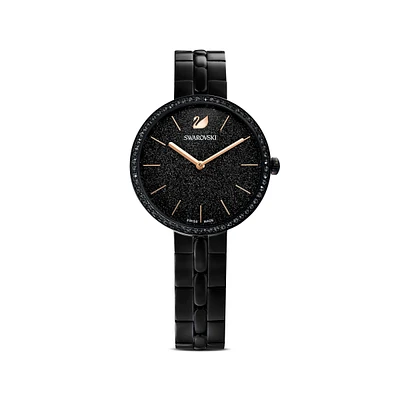 Reloj Cosmopolitan, brazalete de metal, negro, PVD negro