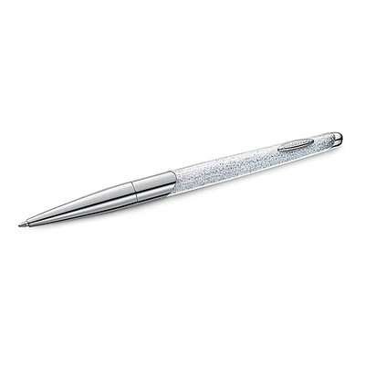 Bolígrafo Crystalline Nova, blanco, cromado