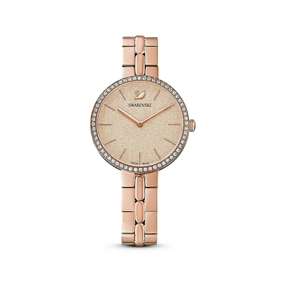 Reloj Cosmopolitan, brazalete de metal, rosa, PVD tono oro rosa