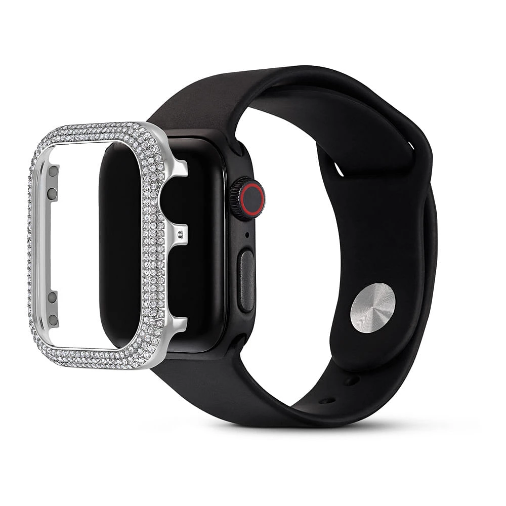 Funda compatible con Apple Watch® Sparkling, Tono plateado