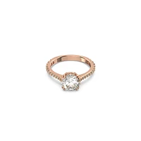 Anillo de cóctel Constella, Talla princesa, Pavé, Blanco