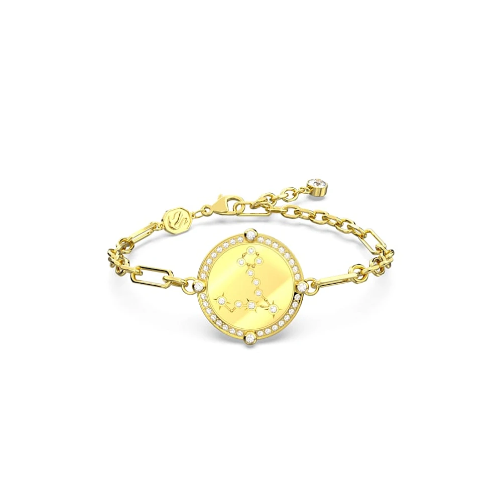 Pulsera Zodiac, Piscis, Tono dorado, Baño tono oro