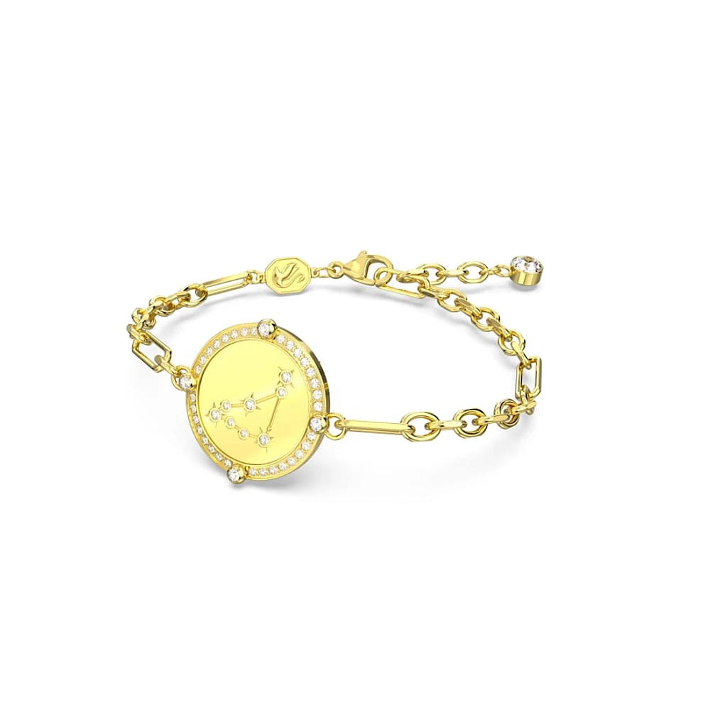 Pulsera Zodiac, Capricornio, Tono dorado, Baño tono oro