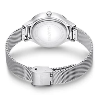 Reloj Octea Nova, Fabricado en Suiza, Brazalete de metal, Tono plateado, Acero inoxidable