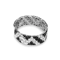 Brazalete Ortyx, Talla triangular, Negro, Baño de rodio