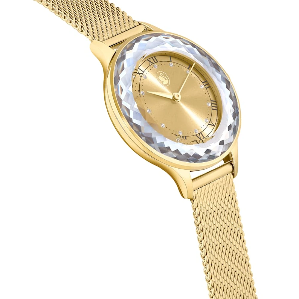 Reloj Octea Nova, Fabricado en Suiza, Brazalete de metal, Tono dorado, Acabado tono oro
