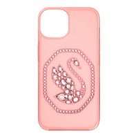 Funda para smartphone, Cisne, iPhone® 14, Rosa palo