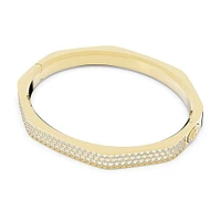 Brazalete Dextera, Forma octagonal, Blanco, Baño tono oro