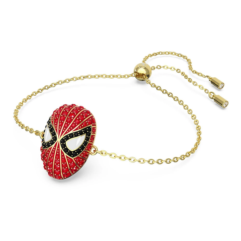 Pulsera Spider-Man © MARVEL, Roja, Baño tono oro