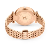 Reloj Crystalline Wonder, Fabricado en Suiza, Brazalete de metal, Tono oro rosa, Acabado tono oro rosa