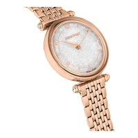 Reloj Crystalline Wonder, Fabricado en Suiza, Brazalete de metal, Tono oro rosa, Acabado tono oro rosa