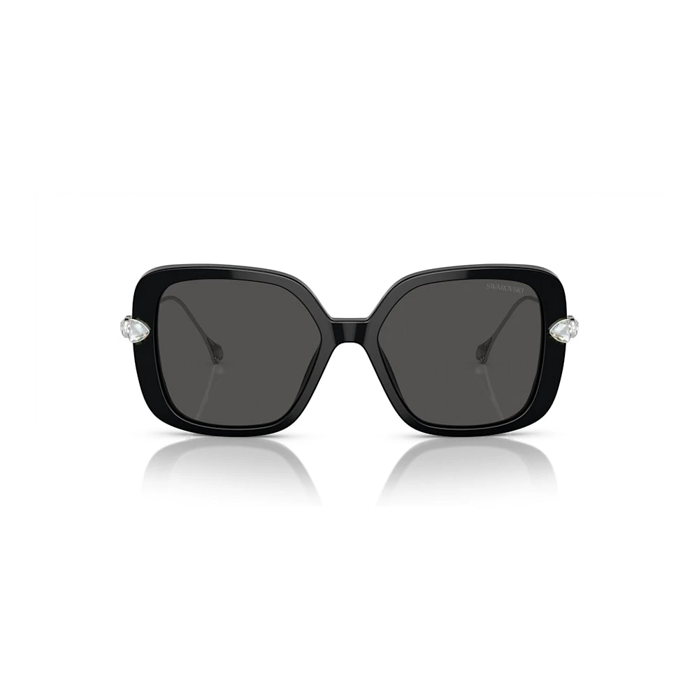 Gafas de sol, De gran tamaño, Forma cuadrada, SK6011, Negras