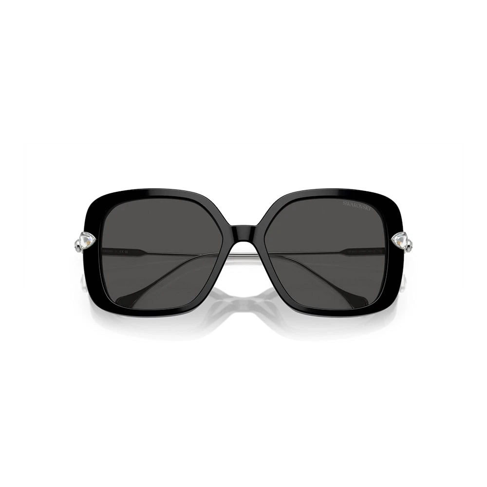 Gafas de sol, De gran tamaño, Forma cuadrada, SK6011, Negras