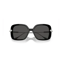 Gafas de sol, De gran tamaño, Forma cuadrada, SK6011, Negras