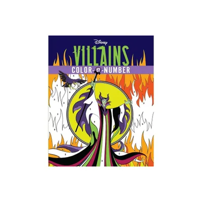 Disney Villains Color-By-Number - by Editors of Thunder Bay Press (Paperback)