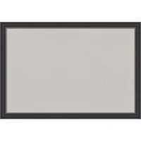 26x18 Stylish Wood Frame Cork Board Black