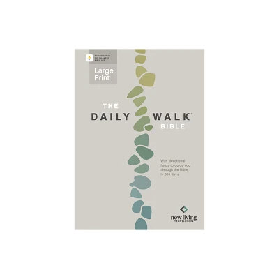 The Daily Walk Bible Large Print Nlt, Filament Enabled (Softcover) - (Paperback)