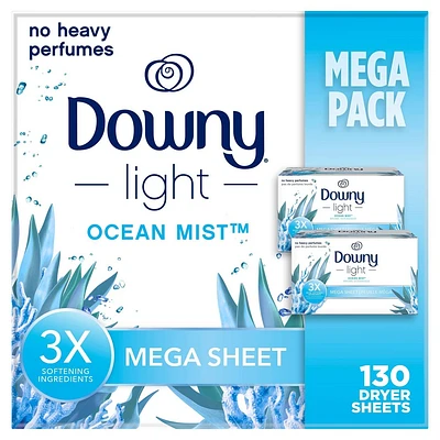 Downy Dryer Sheets - Ocean Mist - 130ct