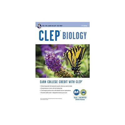 Clep(r) Biology Book + Online - (CLEP Test Preparation) 3rd Edition by Laurie Ann Callihan (Paperback)