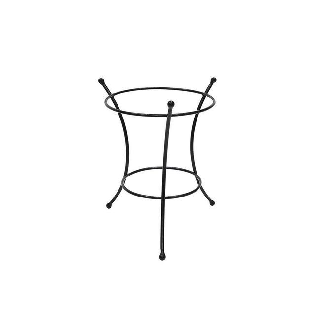 14 Iron Multi-Use Stand for Planter, Birdbath, Gazing Ball Black - ACHLA Designs