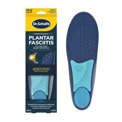 Dr. Scholls Cut to Fit Inserts Plantar Fasciitis Mens Pain Relief Orthotics - 1pair - Size (8-13)