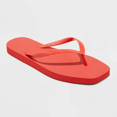 Women Square Toe Thong Flip Flop Sandal