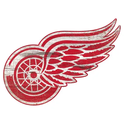 NHL Detroit Red Wings Distressed Logo Cutout Sign