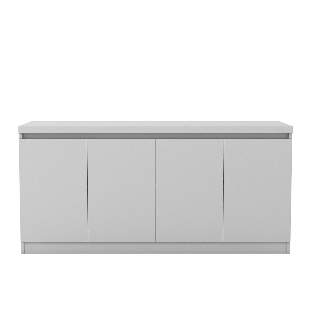 Manhattan Comfort  Viennese 6 Shelves Buffet Cabinet Gloss White -  Manhattan Comfort | Connecticut Post Mall