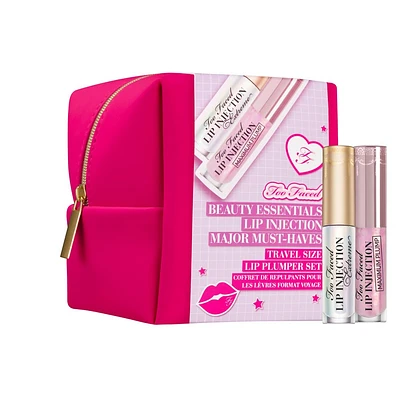 Too Faced Beauty Essentials: Lip Injection Major Must-Haves Lip Plumper Set - 0.2oz/3pc - Ulta Beauty