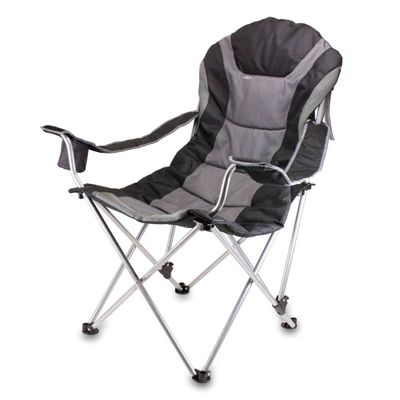 Picnic Time Reclining Camp Chair with Carrying Case