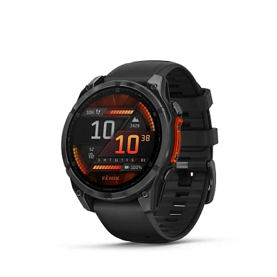 Garmin Fenix 8 47mm AMOLED Slate Gray with Black Silicone Band