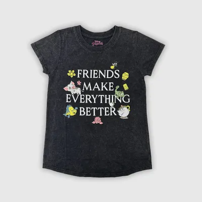 Girl Diney Prince Friend Make Everything Better Short Sleeve Graphic T-Shirt