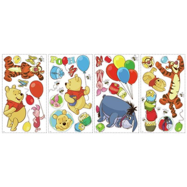 Winnie The Pooh Pooh and Friends Peel and Stick Kids Wall Decal