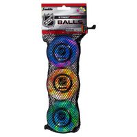 Franklin Sports NHL Extreme Color High Density Street Hockey Ball 3pk - Blue