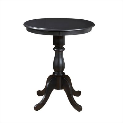 Carolina Living 30 Salem Round Pedestal Bar Table Antique : Scandinavian Style, MDF & Rubberwood