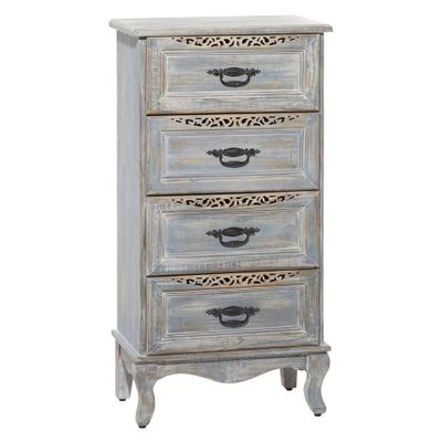 Vintage Metal Cabinet Gray - Olivia & May