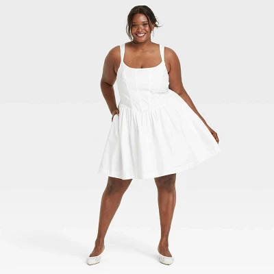 Womens Corset Mini Dress