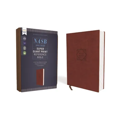 Nasb, Super Giant Print Reference Bible, Leathersoft, Brown, Red Letter Edition, 1995 Text, Comfort Print - Large Print by Zondervan (Leather Bound)