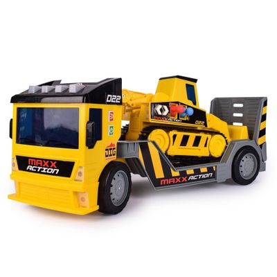 Maxx Action 2-N-1 Mega Mover  Construction Truck and Trailer