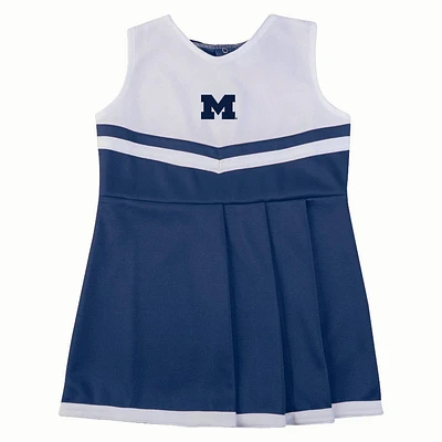 NCAA Michigan Wolverines Toddler Girls Cheer Dress Set