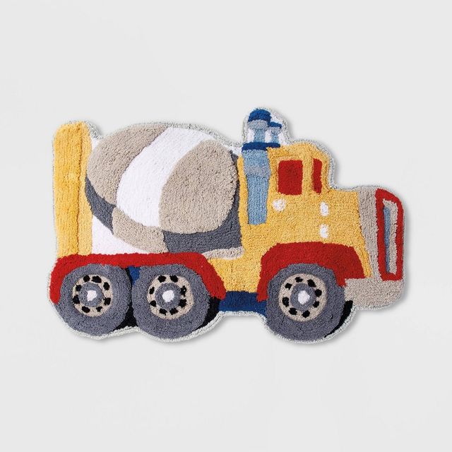 Trains and Trucks Kids Bath Rug - Dream Factory