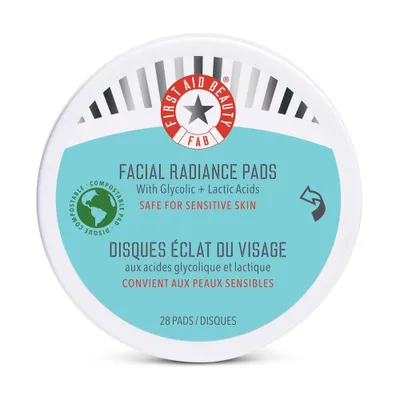 FIRST AID BEAUTY Compostable Facial Radiance Pads