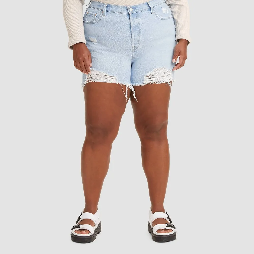 Levi's Levis Womens Plus Size 501 Original High-Rise Jean Shorts |  Connecticut Post Mall