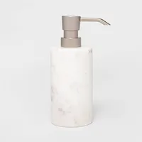 Marble Soap/Lotion Dispenser White - Threshold