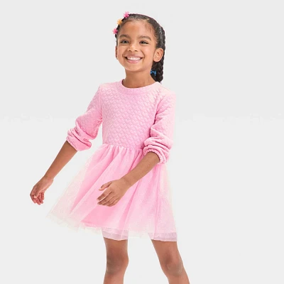 Toddler Girls Long Sleeve Tulle Dress